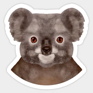 Koala Painting Head Hand drawn Sticker